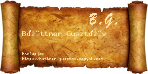 Büttner Gusztáv névjegykártya