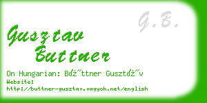 gusztav buttner business card